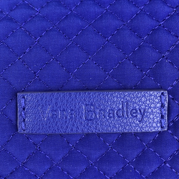 Vera Bradley Iconic Medium Cosmetic Gage Blue - Picture 4 of 8